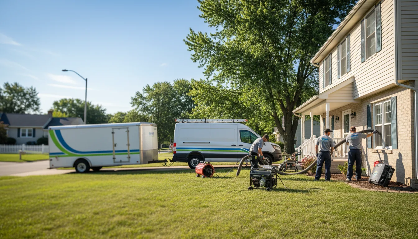 Flooded Basement Restoration And Cleanup With Repair in White Pine, MI near me